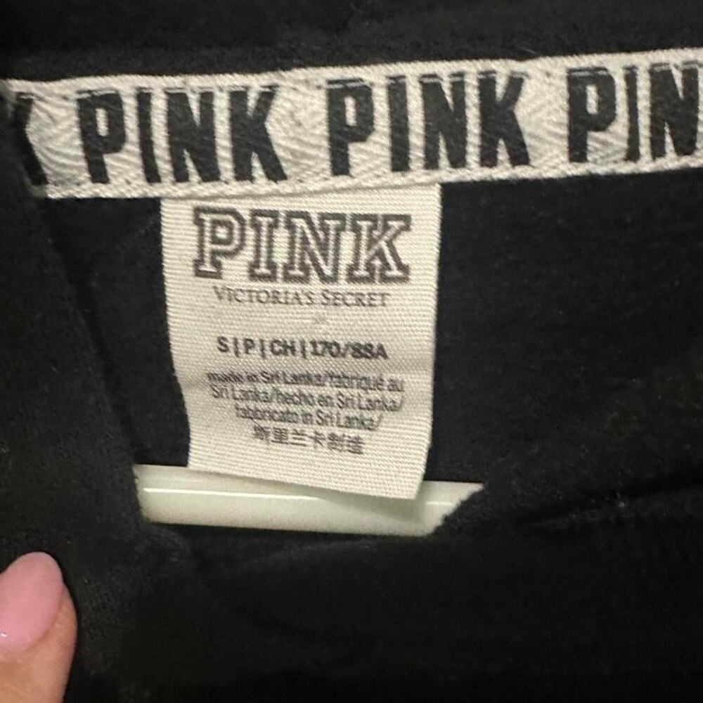 Black victorias secret cropped hoodie - Picture 2 of 4